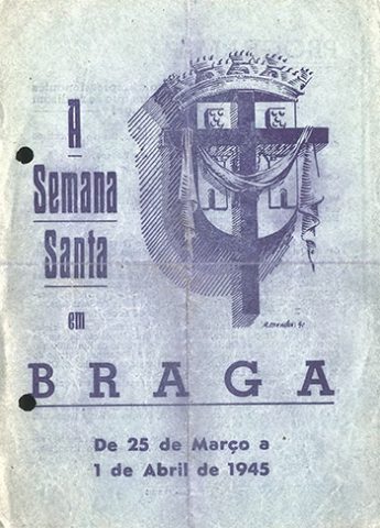 Holy Week 1945 flyer